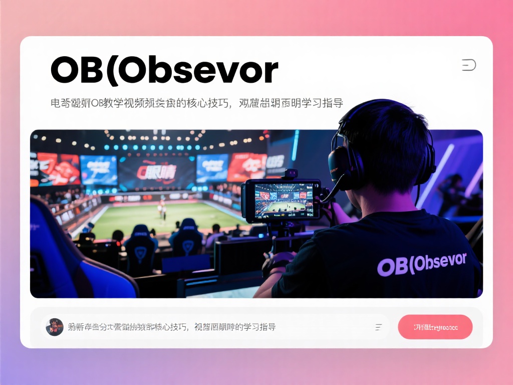 电竞OB（Observer）是电子竞技不可或缺的一